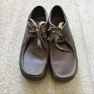 CLARKS Wallabee Brown Leather Beeswax Chukka Low Top Lace Up Men\'s Shoes 9.5 Clarks | Shoes | Clarks Wallabee Brown Leather Beeswax  main image 2